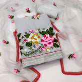 Premium Silk unstitched suit set for women